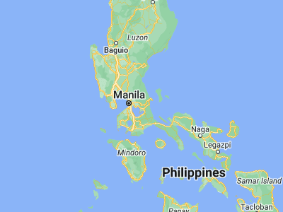 Map showing location of Sampaloc (14.5402, 121.3602)