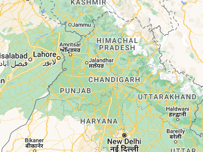 Map showing location of Samrāla (30.83642, 76.19262)
