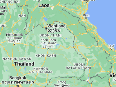 Map showing location of Samran (16.86322, 103.54106)