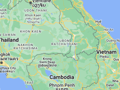 Map showing location of Samrong (15.00781, 104.7842)
