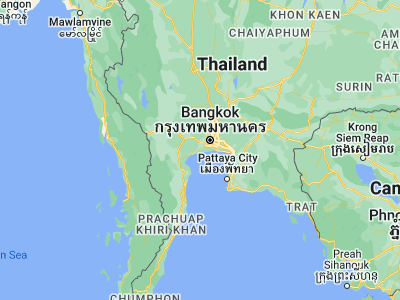 Map showing location of Samut Sakhon (13.54753, 100.27362)