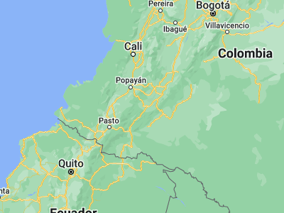 Map showing location of San Agustín (1.87863, -76.27557)