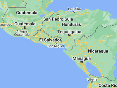 Map showing location of San Alejo (13.43139, -87.96306)