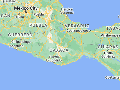 Map showing location of San Andrés Huayapan (17.10309, -96.66423)