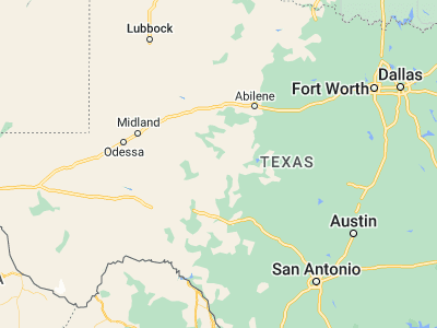 Map showing location of San Angelo (31.46377, -100.43704)