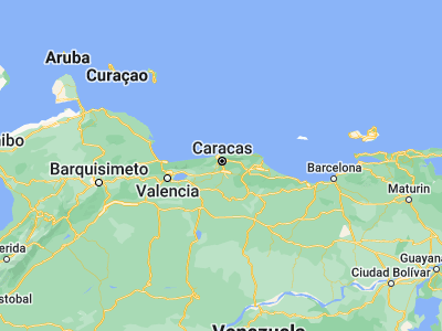 Map showing location of San Antonio de Los Altos (10.38854, -66.95179)