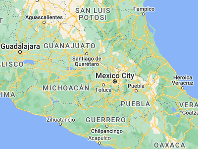 Map showing location of San Antonio Enchisi (19.75583, -99.82306)