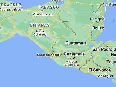 Map showing location of San Antonio Huista (15.65, -91.76667)