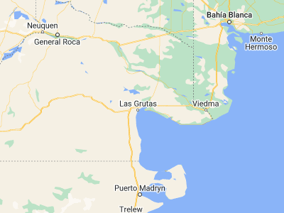 Map showing location of San Antonio Oeste (-40.73193, -64.94769)