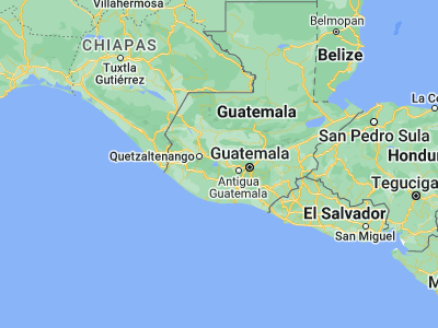 Map showing location of San Antonio Palopó (14.7, -91.11667)