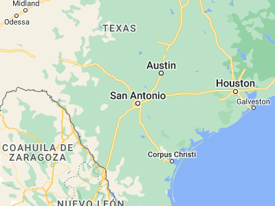 Map showing location of San Antonio (29.42412, -98.49363)