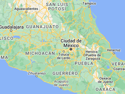 Map showing location of San Bartolo del Llano (19.59083, -99.74389)