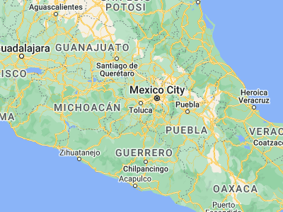Map showing location of San Bartolomé Tlaltelulco (19.22611, -99.63444)