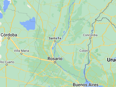 Map showing location of San Benito (-31.78371, -60.44156)