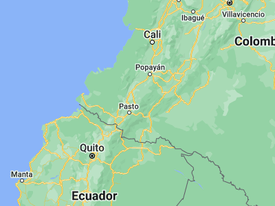 Map showing location of San Bernardo (1.52119, -77.03091)