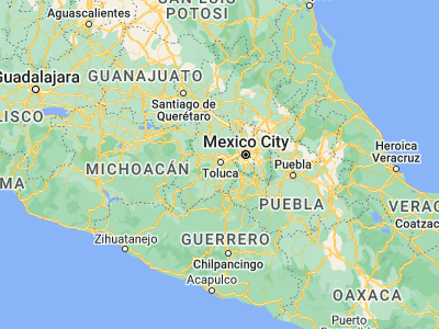 Map showing location of San Buenaventura (19.26889, -99.69639)