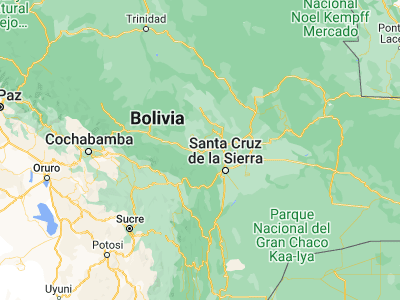 Map showing location of San Carlos (-17.4, -63.75)