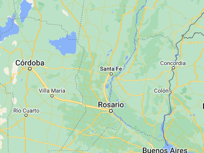 Map showing location of San Carlos Centro (-31.72864, -61.09192)