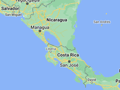 Map showing location of San Carlos (11.1236, -84.77795)