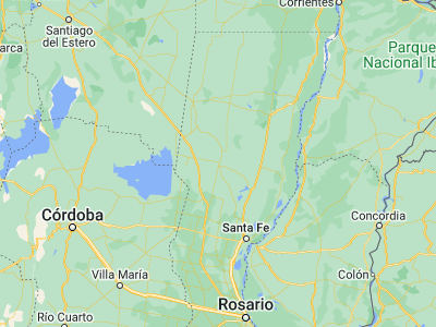 Map showing location of San Cristóbal (-30.31053, -61.23724)