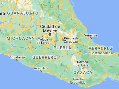 Map showing location of San Cristobal Tepeojuma (18.72613, -98.44542)