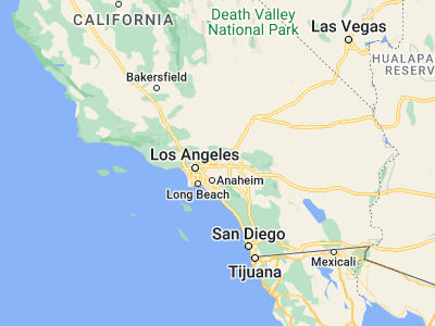 Map showing location of San Dimas (34.10668, -117.80673)