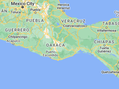 Map showing location of San Dionisio Ocotepec (16.80486, -96.39212)