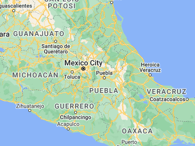 Map showing location of San Felipe Teotlalcingo (19.23344, -98.50175)