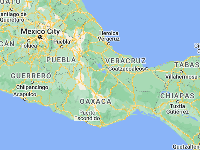 Map showing location of San Felipe Usila (17.88639, -96.52624)