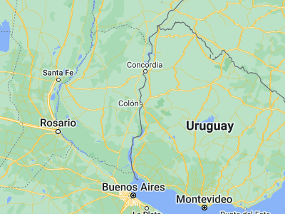 Map showing location of San Félix (-32.33333, -58.13333)