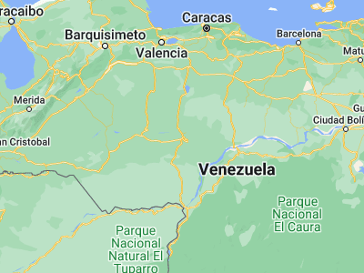 Map showing location of San Fernando Apure (7.88782, -67.47236)