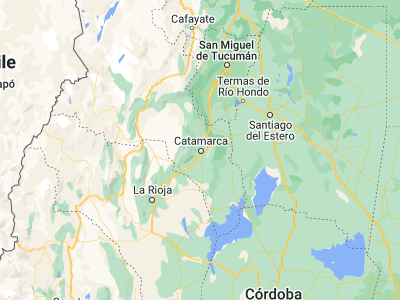 Map showing location of San Fernando del Valle de Catamarca (-28.46957, -65.78524)