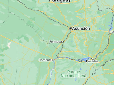 Map showing location of San Francisco de Laishí (-26.24262, -58.63039)
