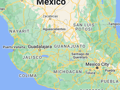 Map showing location of San Francisco del Rincón (21.01958, -101.85695)
