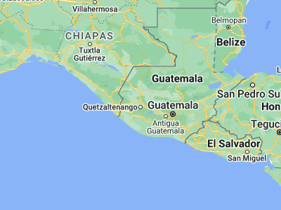 Map showing location of San Francisco La Unión (14.91667, -91.53333)