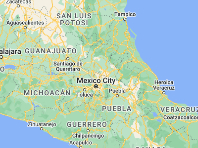 Map showing location of San Francisco Zacacalco (19.93136, -98.98272)