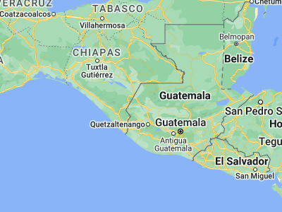 Map showing location of San Gaspar Ixchil (15.38333, -91.71667)
