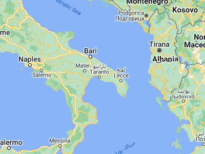 Map showing location of San Giorgio Ionico (40.45662, 17.3787)