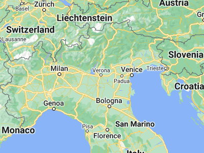 Map showing location of San Giovanni Lupatoto (45.38789, 11.03799)