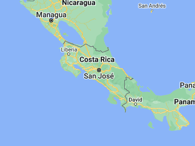 Map showing location of San Ignacio (9.79853, -84.16173)