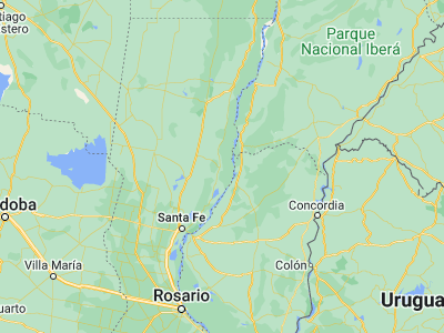 Map showing location of San Javier (-30.57781, -59.9317)