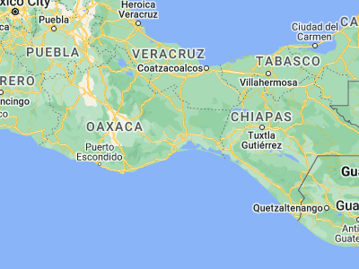 Map showing location of San Jerónimo Ixtepec (16.57855, -95.10223)