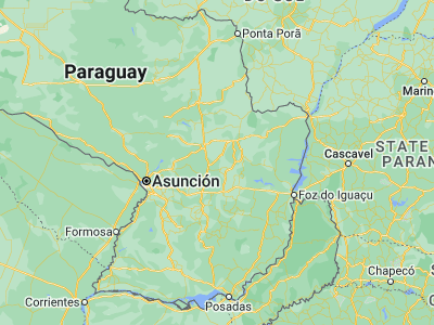 Map showing location of San Joaquín (-24.95, -56.11667)