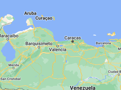 Map showing location of San Joaquín (10.263, -67.7858)