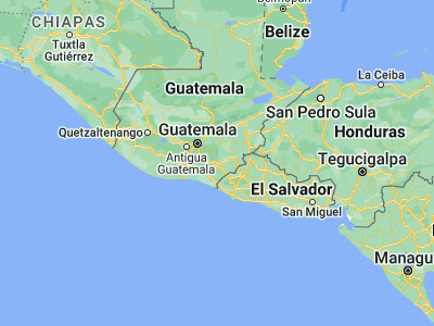 Map showing location of San José Acatempa (14.26528, -90.12694)