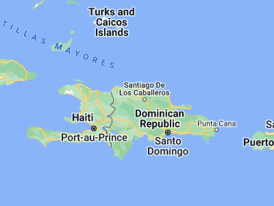 Map showing location of San José de Las Matas (19.33915, -70.93819)