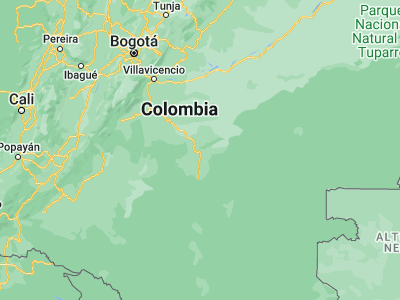 Map showing location of San José del Guaviare (2.57286, -72.64591)