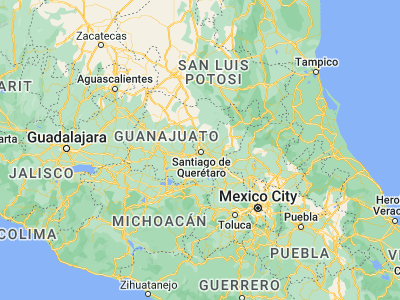 Map showing location of San José el Alto (20.65535, -100.37988)
