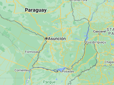 Map showing location of San José (-25.53333, -56.73333)