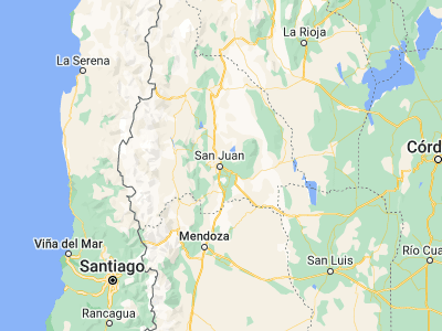 Map showing location of San Juan (-31.5375, -68.53639)